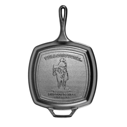 Chảo Nướng Gang Vuông Lodge L8SGPYW Yellowstone Cowboy 26.7 cm