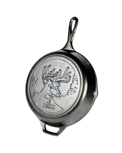 Chảo Gang Lodge Wildlife Series L8SKWLDR Tròn 27.1 cm Họa Tiết Hươu