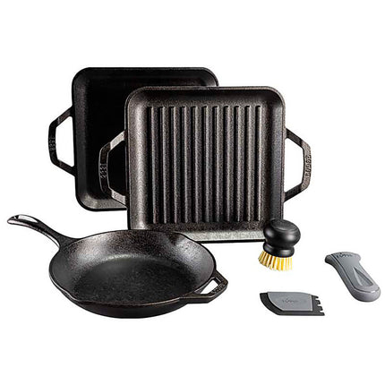 Bộ Chảo Gang Lodge LC6GMSETA Gourmet 6 Món