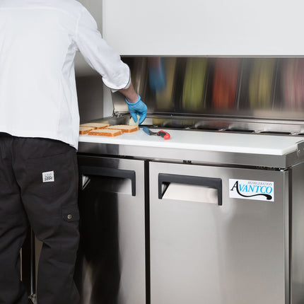 Bàn sơ chế lạnh làm sandwich Avantco APT-48-HC 119 cm 2 cửa