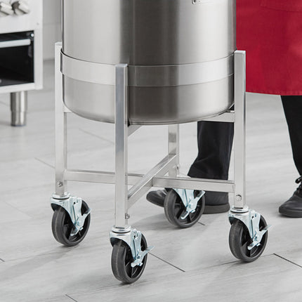 Xe đẩy nồi nấu nước dùng bằng thép không gỉ Vigor đường kính 45,2 cm