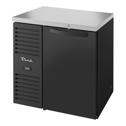 Tủ mát quầy bar 1 cửa đặc đen True TBR32-RISZ1-L-B-S-1 81 cm, đèn LED