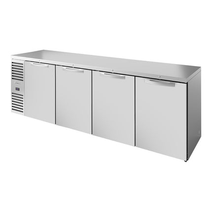 Tủ mát dưới quầy bar cửa đặc inox True TBR108-RISZ1-L-S-SSSS-1 274 cm có đèn LED