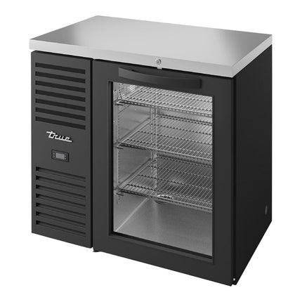 Tủ mát quầy bar hẹp True TBR36-RISZ1-L-B-G-1 cửa kính màu đen 91 cm đèn LED