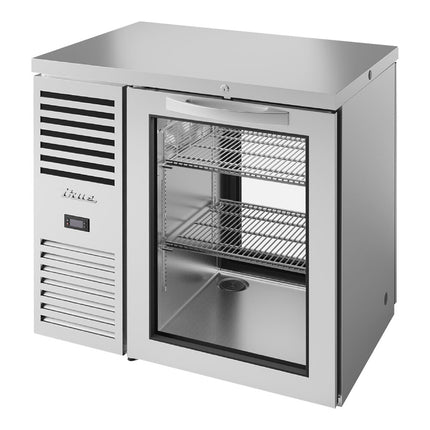 Tủ mát quầy bar cửa kính xuyên suốt thép không gỉ True TBR36-PTSZ1-L-S-G-G-1 91,4 cm có đèn LED