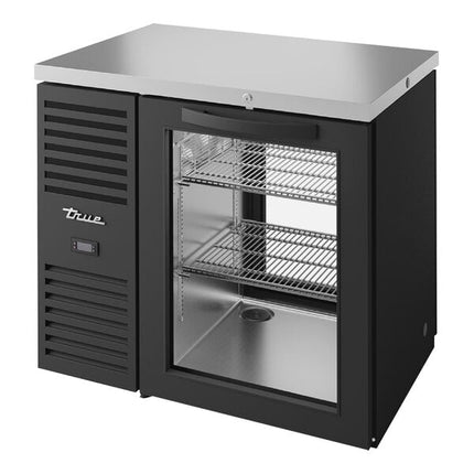 Tủ mát quầy bar thông hai mặt True TBR36-PTSZ1-L-B-G-G-1 91 cm cửa kính đen đèn LED