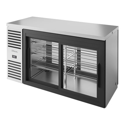 Tủ mát quầy bar xuyên suốt cửa kính trượt True TBR60-PTSZ1-L-S-11-11-1 152 cm, thép không gỉ, đèn LED