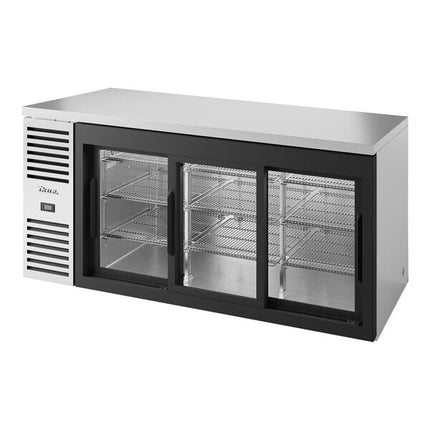 Tủ mát quầy bar True TBR72 cửa lùa kính thép không gỉ đèn LED 183 cm