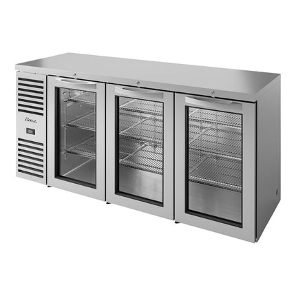 Tủ mát quầy bar True TBR84 cửa kính thép không gỉ đèn LED 213 cm