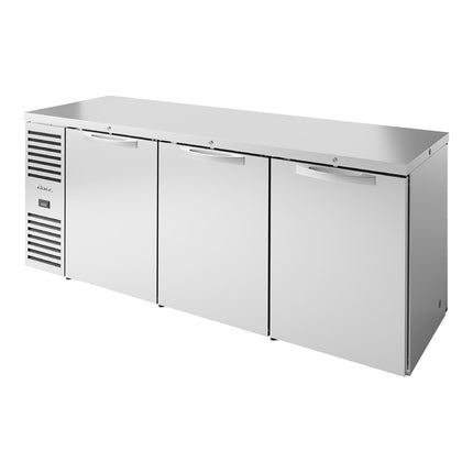 Tủ mát quầy bar thông hai mặt cửa đặc thép không gỉ True TBR84-PTS 213 cm đèn LED