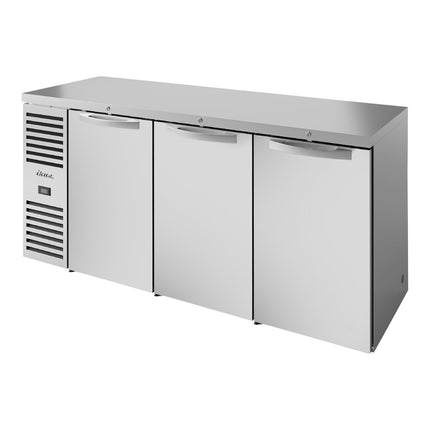 Tủ mát quầy bar cửa đặc thép không gỉ True TBR84-RISZ1-L-S-SSS-1 213 cm đèn LED