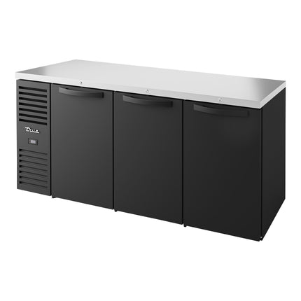Tủ mát quầy bar cửa đặc đen hẹp True TBR72-RISZ1-L-B-SSS-1 183 cm đèn LED