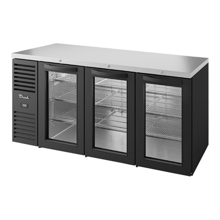 Tủ mát quầy bar cửa kính đen True TBR72-RISZ1-L-B-GGG-1 182,9 cm hẹp có đèn LED