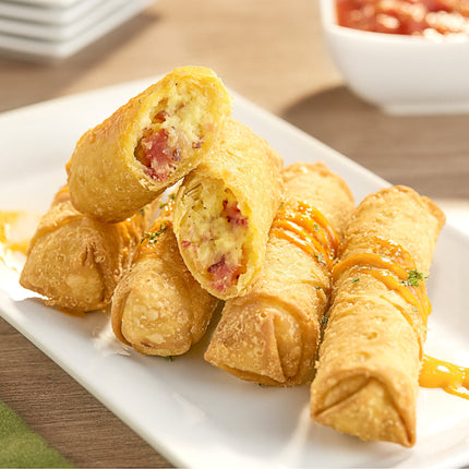 Chả giò nhân thịt xông khói, trứng và phô mai The Gourmet Egg Roll Co. 85 g - Thùng 60 cái