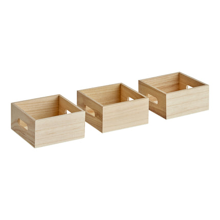 Khay gỗ trưng bày/đựng gia vị Choice tự nhiên - Thùng 3 cái
