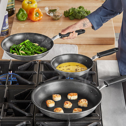 Bộ 3 chảo rán inox tri-ply chống dính Vollrath Tribute tương thích bếp từ phủ CeramiGuard II tay cầm silicone - Chảo 20