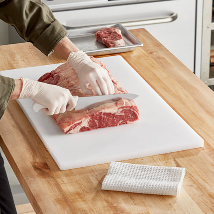 Thớt nhựa polyethylene trắng Choice 76 x 46 x 1,9 cm