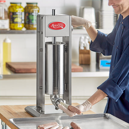 Máy nhồi xúc xích đứng thủ công Avantco SS-11V 5 kg thép không gỉ kèm 4 phễu