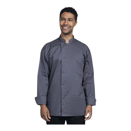 Áo bếp dài tay lưng lưới Uncommon Chef Turin màu xám đá size 2XL