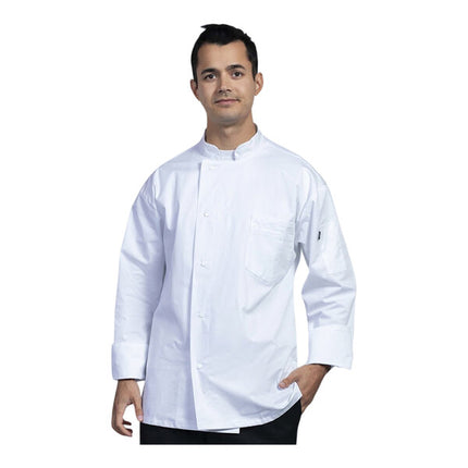 Áo bếp tay dài unisex Uncommon Chef Turin trắng in tùy chỉnh lưng lưới trắng 0715 - 2X