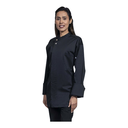 Áo bếp tay dài unisex có thể tùy chỉnh Uncommon Chef Bologna màu đen lưng lưới 0721 - 2XL