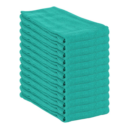 Khăn đa năng / Khăn huck cotton màu xanh lá Hospeco 66 x 40,6 cm - Gói 12 cái