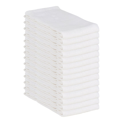 Khăn đa năng / Khăn huck cotton màu trắng Hospeco 66 x 40,6 cm - Gói 12 cái