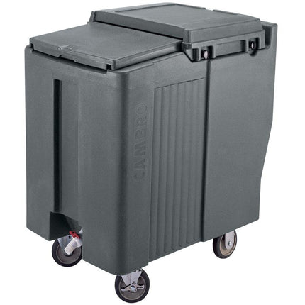 Thùng đá di động Cambro ICS175T191 SlidingLid™ đá granite xám di động thùng đá - 79,4 kg dung tích Tall Model