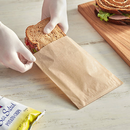 Túi giấy kraft đựng sandwich / bánh quy Choice 15 x 3 x 20 cm - Thùng 2.000 cái