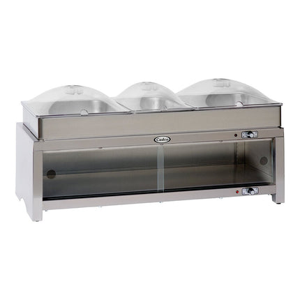 Tủ giữ ấm để bàn Cadco CMLB-CSLP với mặt buffet và nắp trong - 120V