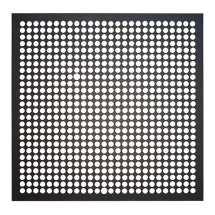 Đĩa pizza vuông nhôm anod cứng đục lỗ LloydPans Quik-Disks 36 x 36 cm phủ Tuff-Kote QDF40-14X14-PSTK