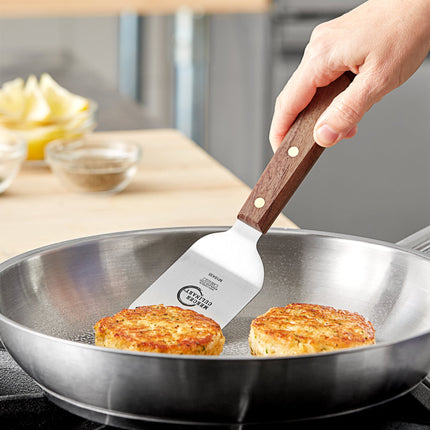 Xẻng lật mini Mercer Culinary Praxis M18435, tay cầm gỗ hồng mộc 6,4 x 6,4 cm
