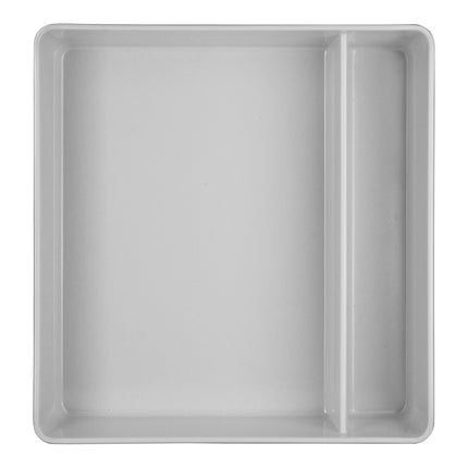 Hộp bento melamine Creations Nu (Steelite International) chữ nhật trắng / xám 2 ngăn 26,5 x 25,5 cm - Thùng 6 cái