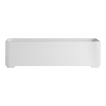 Khay lót hộp bento melamine chữ nhật trắng Creations Oasis by Steelite 25 x 8 cm - Thùng 4 cái