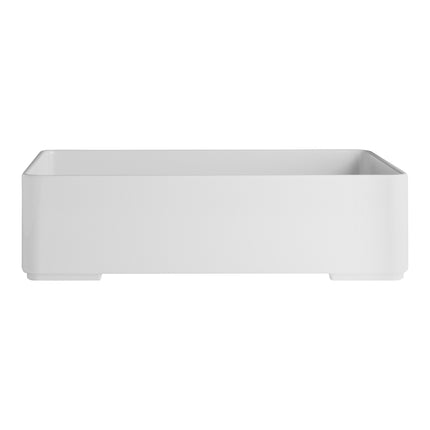 Khay lót hộp bento melamine hình chữ nhật Creations Oasis by Steelite International 26 x 17 cm màu trắng - Thùng 4 cái