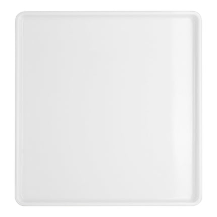 Nắp hộp bento melamine chữ nhật trắng Creations Nu Steelite 26,7 x 25,4 cm - Thùng 12 cái