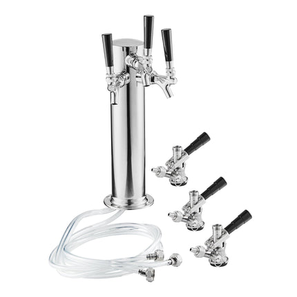Bộ trụ bia 3 vòi và đầu nối keg hệ D Avantco 178TOWER3KIT - Cột 7,6 cm