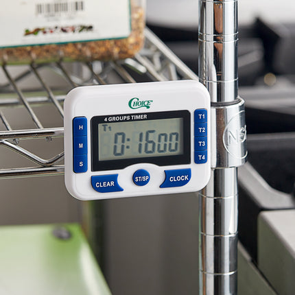 Đồng hồ hẹn giờ nhà bếp điện tử 4 kênh 99 giờ kèm đồng hồ Choice