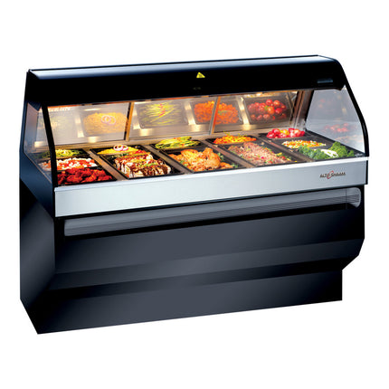 Tủ trưng bày giữ nóng Alto-Shaam ED3SYS-72 183 cm màu đen chân cố định - 208V