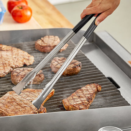 Kẹp gắp nướng thép không gỉ Fourté 40,6 cm tay cầm bọc đen