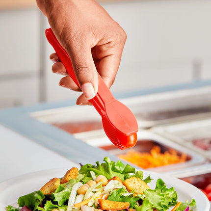 Kẹp gắp phẳng nhựa polycarbonate Choice 15 cm màu đỏ
