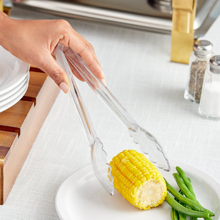 Kẹp gắp nhựa polycarbonate Choice trong 23 cm đầu vỏ sò