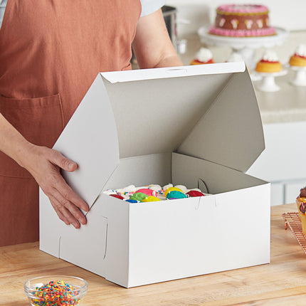 Hộp bánh màu trắng tùy chỉnh Baker's Lane 30,5 x 30,5 x 15,2 cm - Thùng 50 cái
