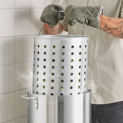 Giỏ hấp bằng nhôm cho nồi nấu nước dùng Choice 40 qt