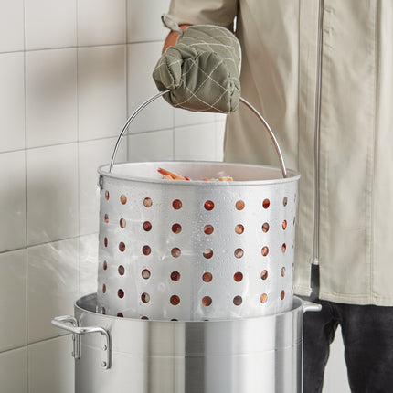 Giỏ hấp bằng nhôm cho nồi nấu nước dùng Choice 32 qt