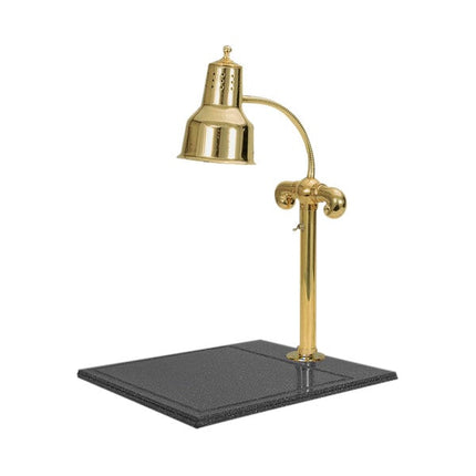 Quầy pha lóc thịt Hanson Heat Lamps SLM-600-BB-BR-120V Streamline, đèn giữ ấm đồng thau 600-Style và đế đá granite tổng