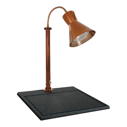 Trạm cắt thịt đèn sưởi một bóng kiểu 300 đế đá granite tổng hợp Hanson Heat Lamps SLM-300-BB-ST-SC-120V - Màu đồng khói,