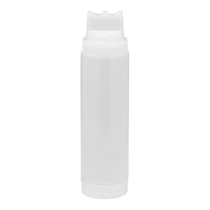 Bình bóp nước sốt TableCraft SelecTop 710 ml miệng rộng Dualway FIFO 3 đầu mở - Gói 12 cái - 12463C3F