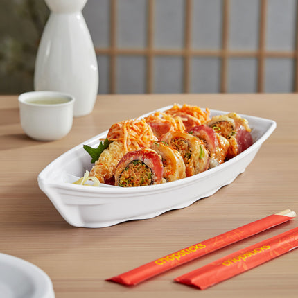 Thuyền sushi melamine Emperor's Select 30 x 14 cm màu trắng - Thùng 12 cái