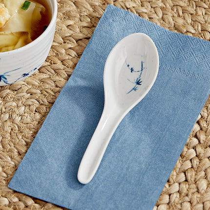Thìa súp wonton melamine Acopa Biru 22 ml - Thùng 60 cái